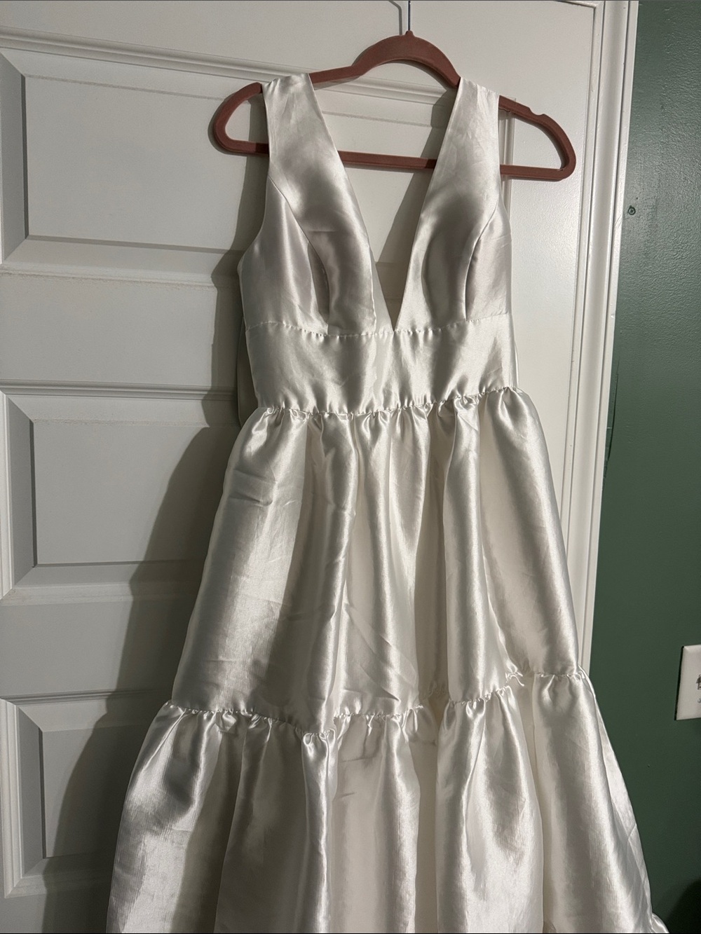 Hutch Bow White Maxi Dress